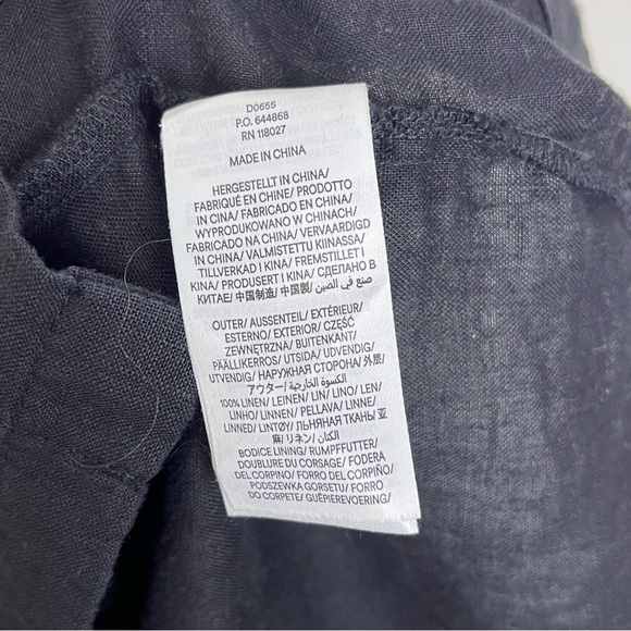 Boden Linen Button front Midi dress 8 - Picture 8 of 8